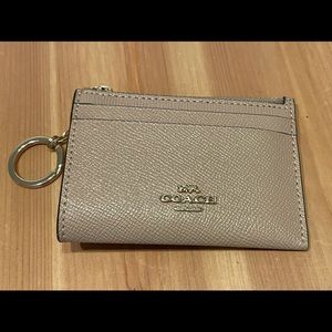 Coach cardholder with keychain